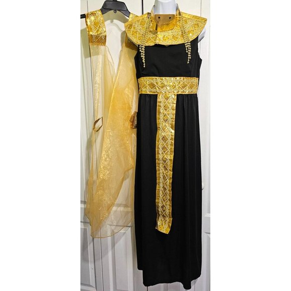 Cleopatra Queen of the Nile Costume Dress Egyptian Egypt Goddess Womens READ - Picture 1 of 8